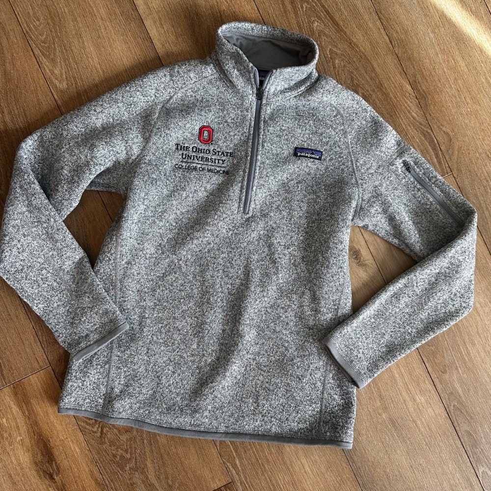 Patagonia Better Sweater Ohio State University College of Medicine Grey Fleece M